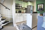 Kitchenette has a microwave, toaster, coffee maker, and refrigerator for your convenience 